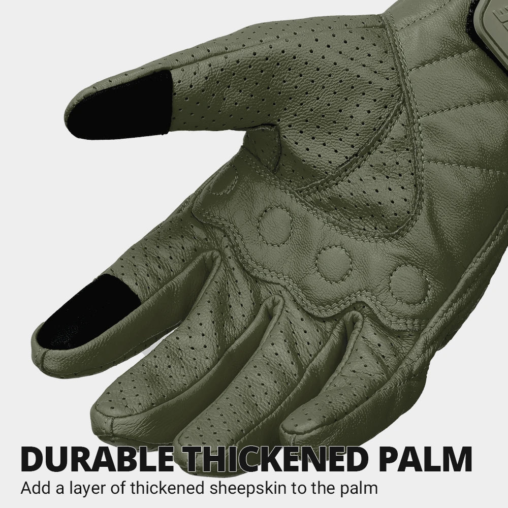 Motorcycle Gloves CE Men's Retro Moto Gloves Touch Screen