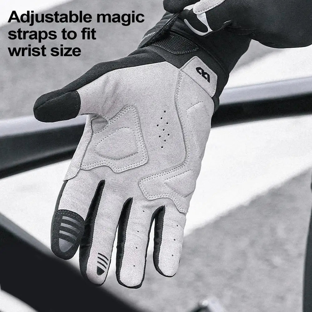 Cold Weather Biking Gloves Touchscreen Motorcycle Mittens Reflective