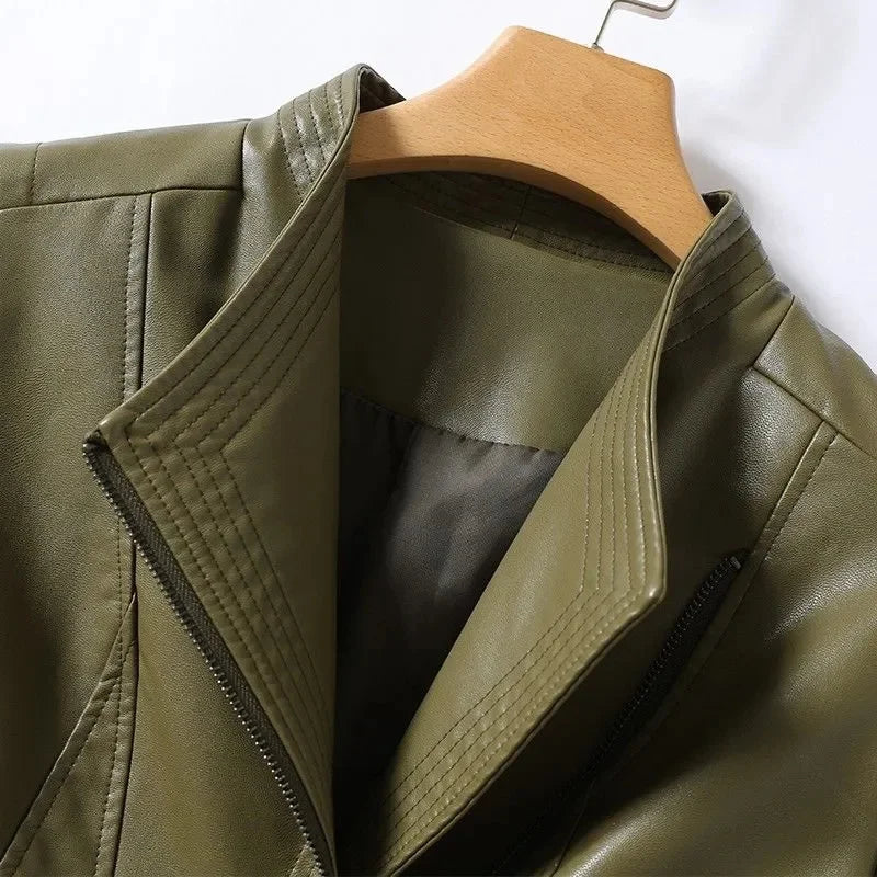 Autumn Winter Sheepskin Jacket Women Short Coat Casual Tops