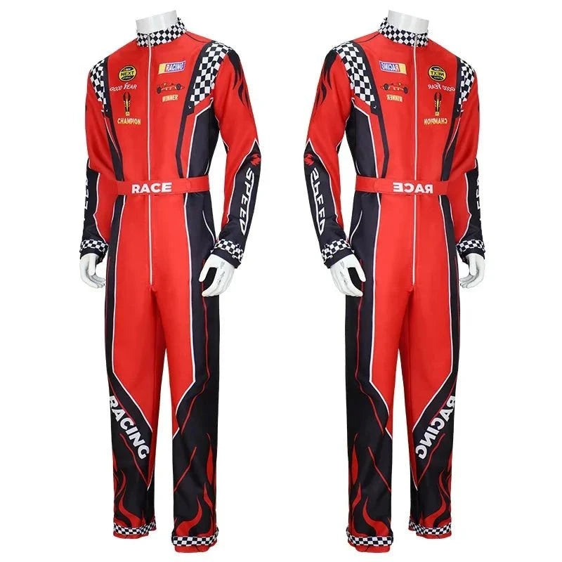 Highway Cycling Drifting Racer Kart Jumpsuit Women Detail - Race Blaze