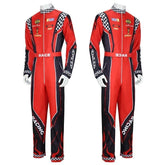 Highway Cycling Drifting Racer Kart Jumpsuit Women Detail - Race Blaze