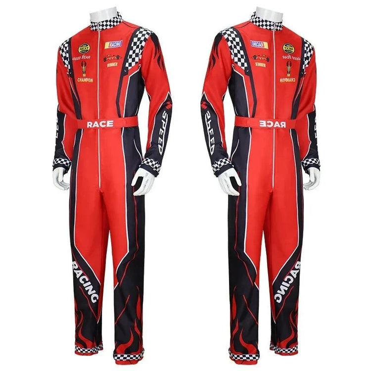 Highway Cycling Drifting Racer Kart Jumpsuit Women Detail - Race Blaze