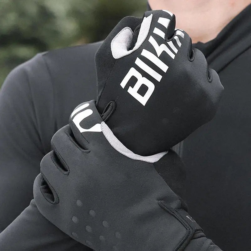 Cold Weather Biking Gloves Touchscreen Motorcycle Mittens Reflective