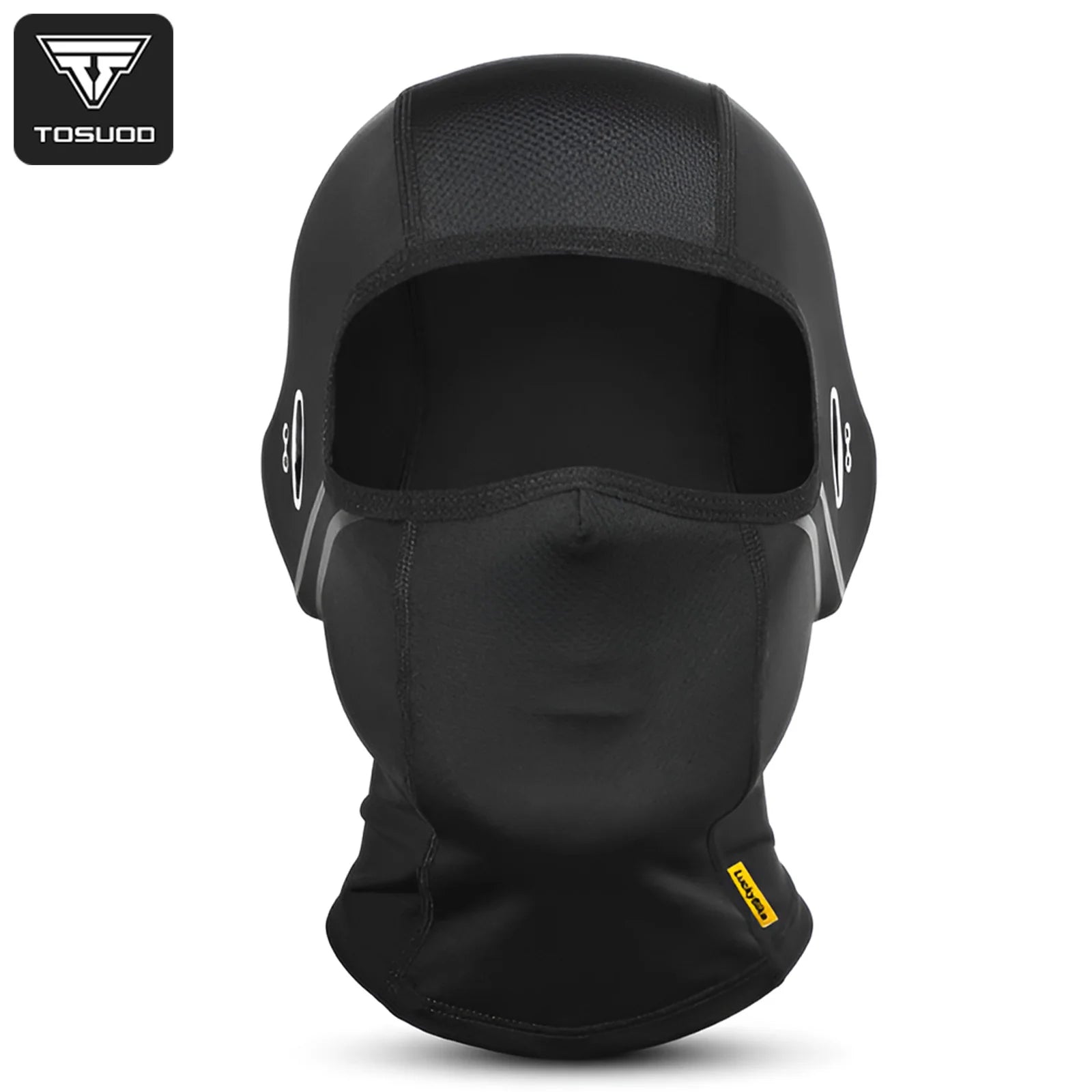 Balaclava Motorcycle Face Mask Moto Helmet Bandana Black Front - Race Blaze