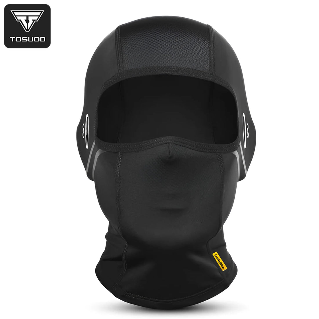Balaclava Motorcycle Face Mask Moto Helmet Bandana Black Front - Race Blaze