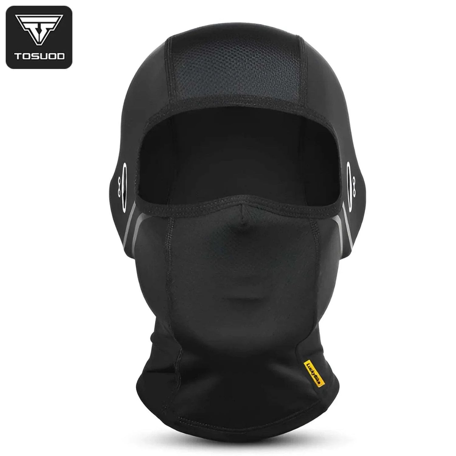 Unisex Balaclava Motorcycle Face Mask with knit polyester nylon fabric and elastic edging