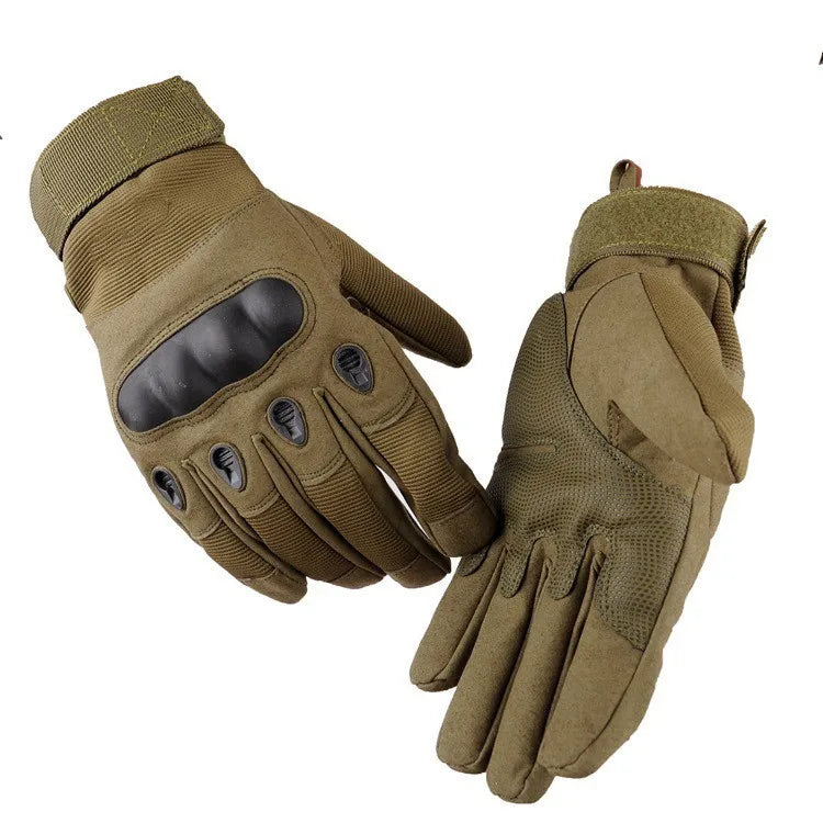 Tactical gloves for men anti-slip wear-resistant hard shell protection