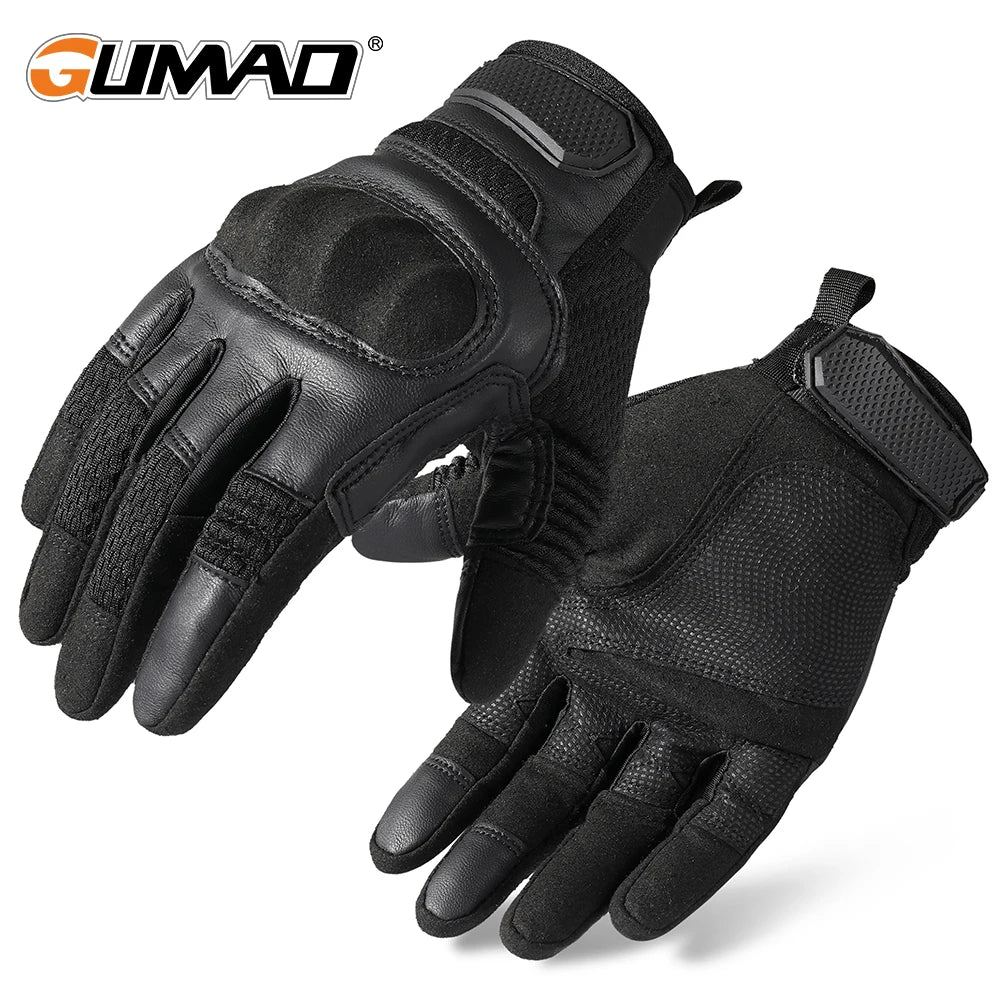 Touch Screen Tactical Full Finger Gloves Rubber Guard Sport Outdoor