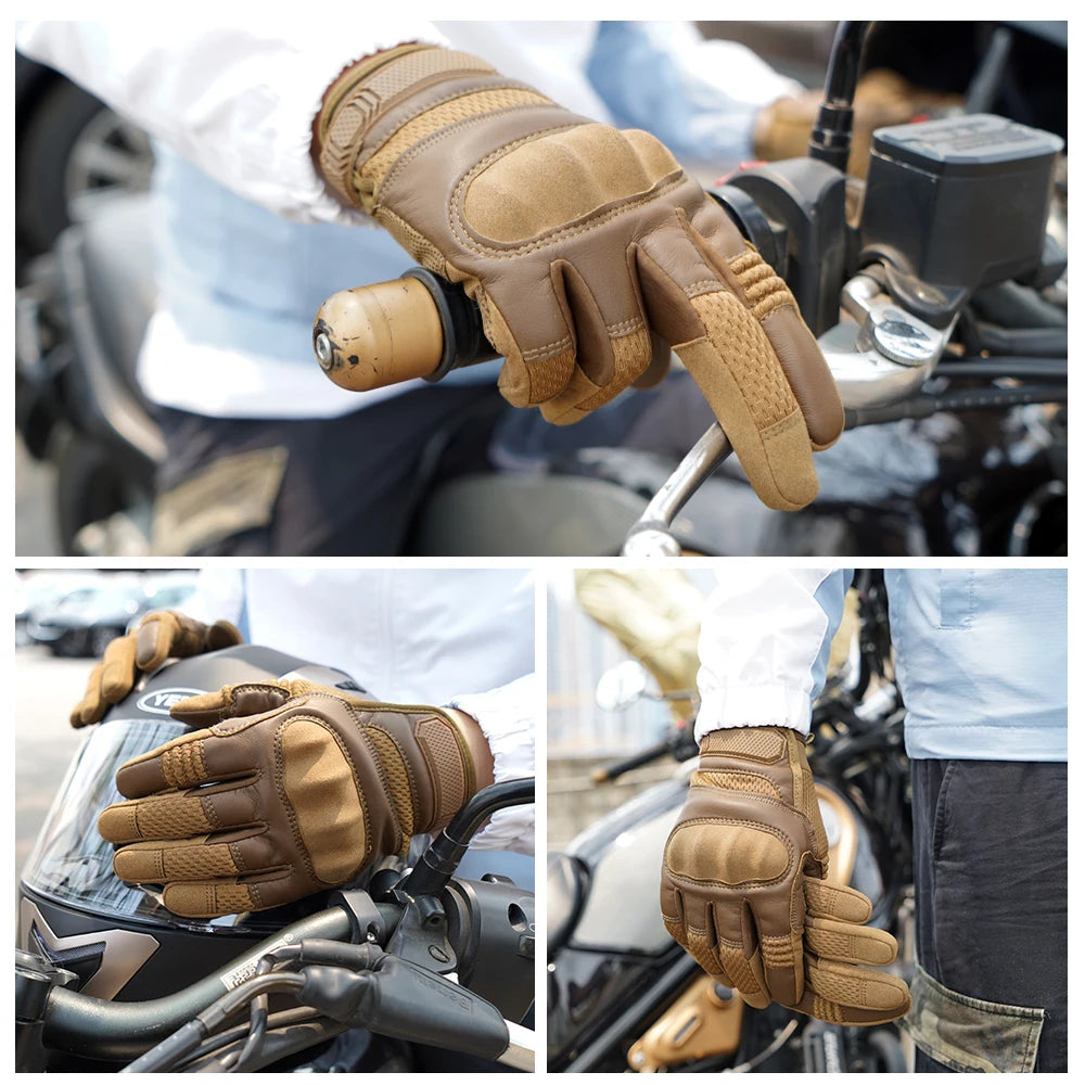 Touch Screen Tactical Full Finger Gloves Rubber Guard Sport Outdoor