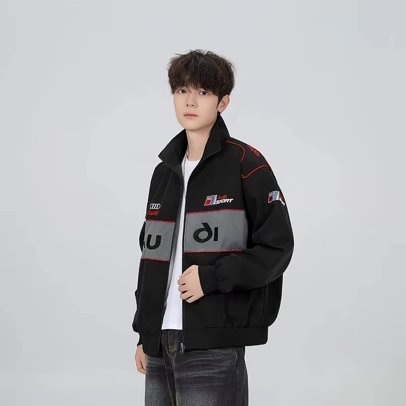 High Quality Embroidered Jacket Motorcycle Racing Clothing