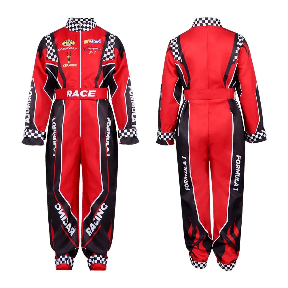 Boy Racer Cosplay Costume Red Classic Suit Jersey Clothes