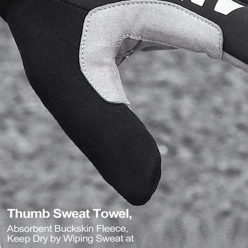 Cold Weather Biking Gloves Touchscreen Motorcycle Mittens Reflective