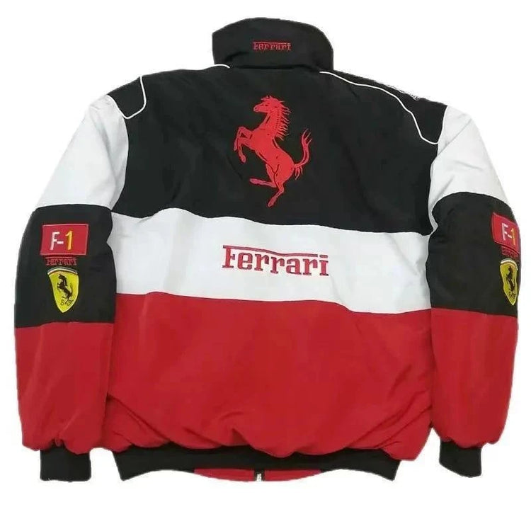 Embroidered F1 Racing Suit Casual Jacket Man Full Length - Race Blaze