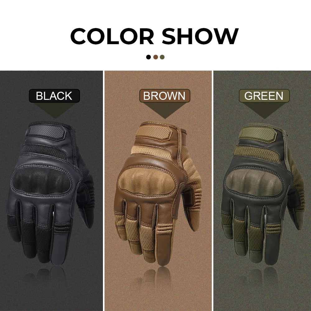 Touch Screen Tactical Full Finger Gloves Rubber Guard Sport Outdoor