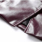Vintage Leather Jacket Women Single Breasted Short Black - Race Blaze