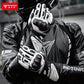 Genuine Leather Motorcycle Windproof Gloves Action Shot - Race Blaze