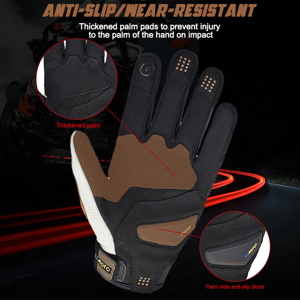 Summer Windproof Motorcycle Gloves Touchscreen Compatible