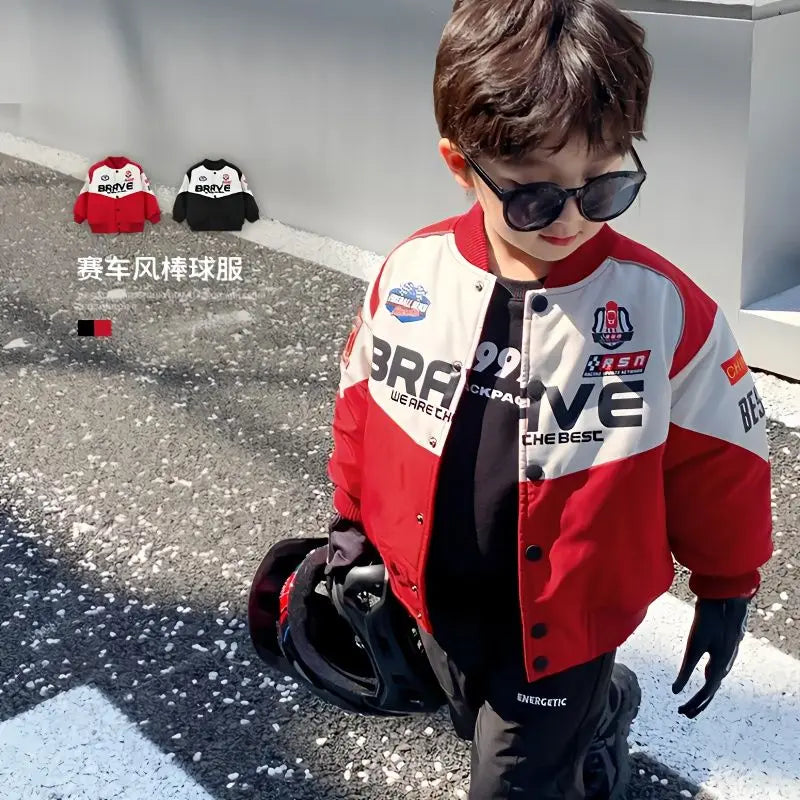 Child Race Car Driver Costumes Carnival Racer Jumpsuit