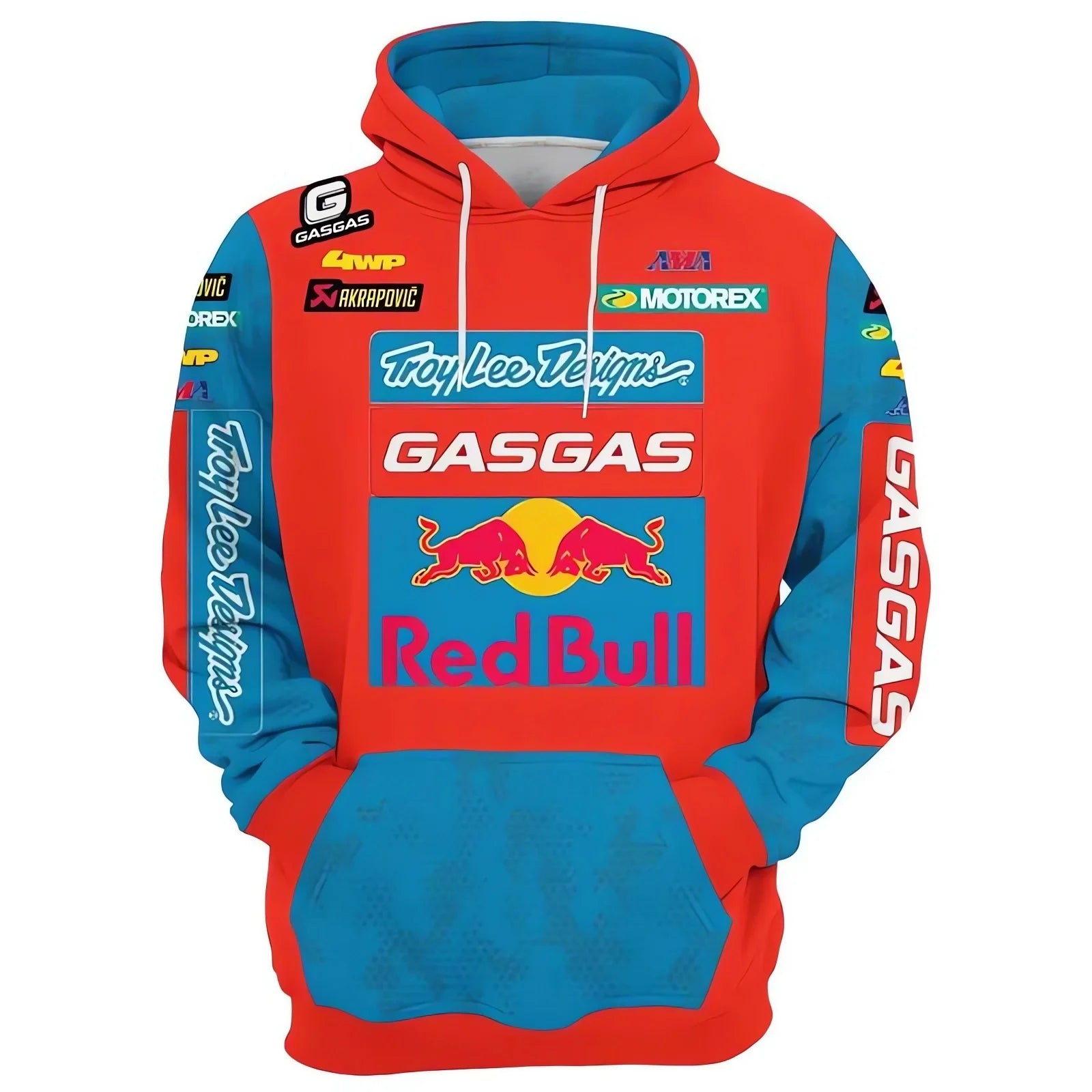 Spring and Autumn Red Bull Hoodie Street Fashion Suit