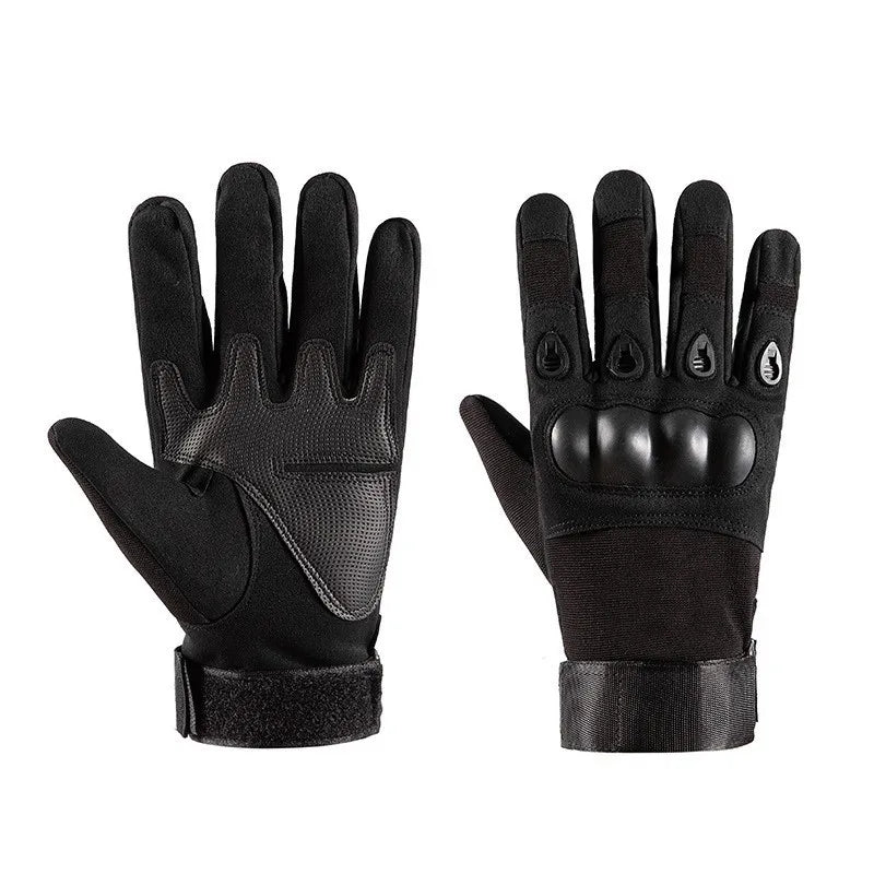 Tactical gloves for men anti-slip wear-resistant hard shell protection