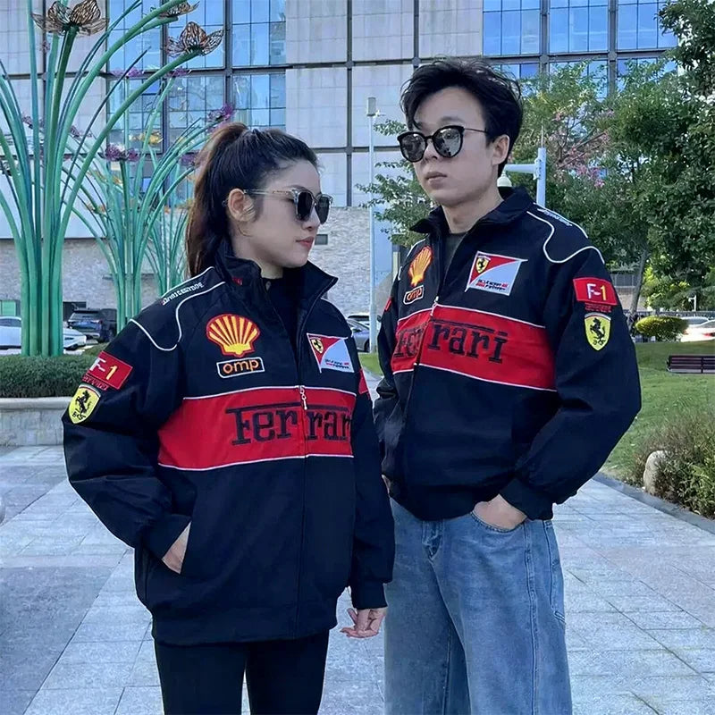High Quality Ferrari F1 Embroidered Jacket Racing Team Jackets