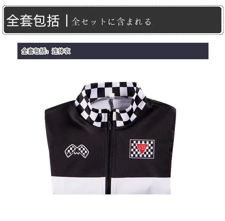 Race Car Driver Jumpsuit - Women & Girls Halloween Bodysuit