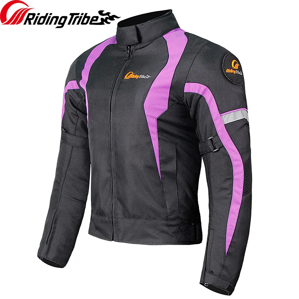 Motorcycle Winter Jacket Thermal Windproof Black Pink Action - Race Blaze