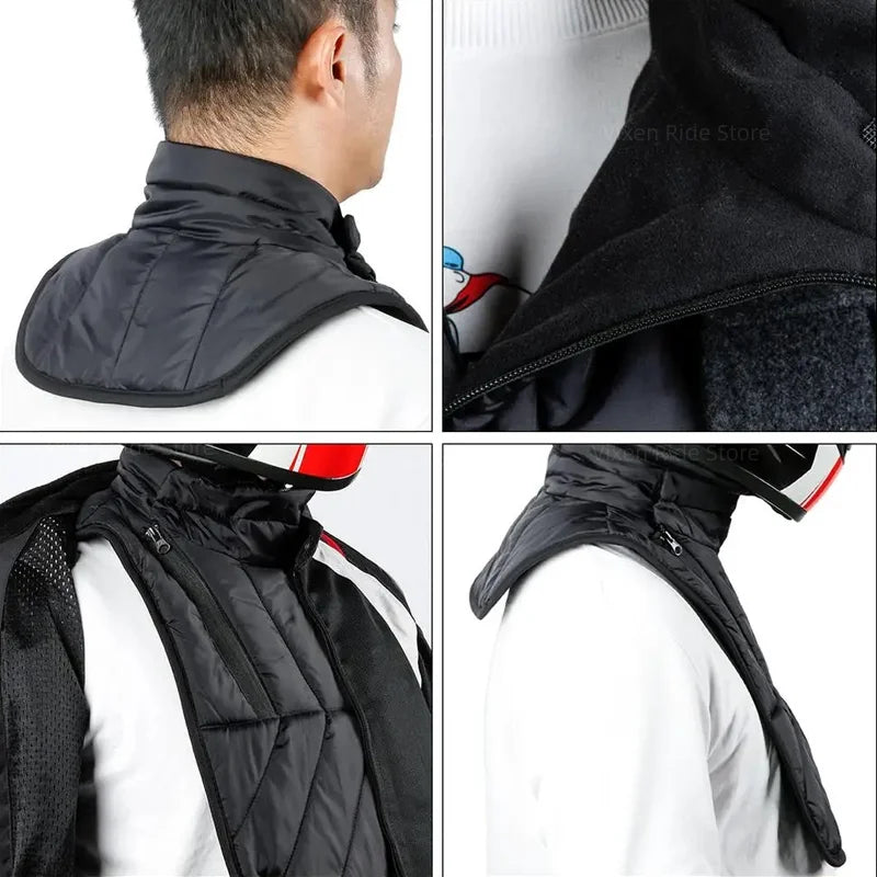Loncin Voge Motorcycle Neck Protector Windproof On Rider - Race Blaze