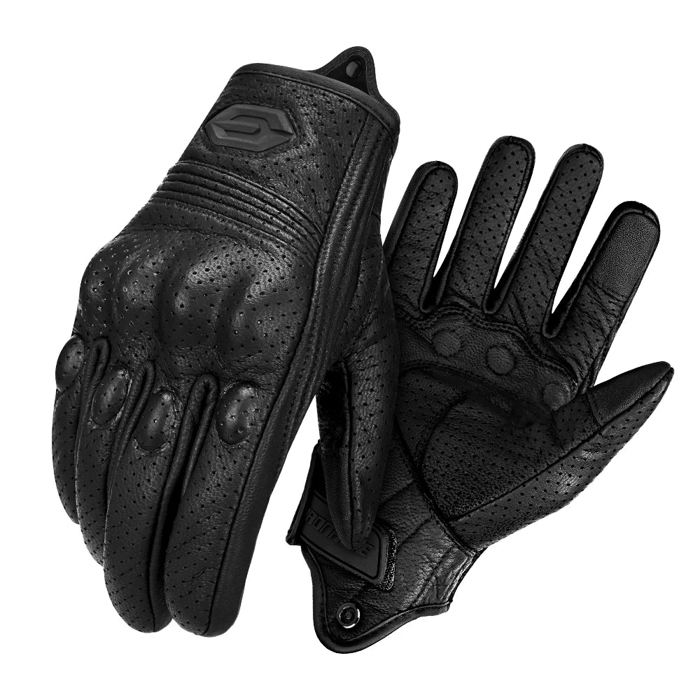 Motorcycle Gloves CE Men's Retro Moto Gloves Touch Screen