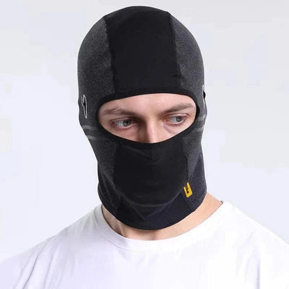 Balaclava Motorcycle Face Mask Moto Helmet Bandana Black Front - Race Blaze