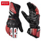 Genuine Leather Motorcycle Windproof Gloves Black Single - Race Blaze