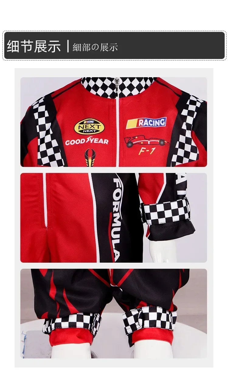 Boy Racer Cosplay Costume Red Classic Suit Jersey Clothes
