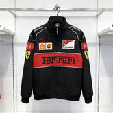 Embroidered F1 racing suit casual jacket for men and women with bold motorcycle-inspired detailing