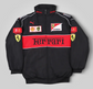 Black Scuderia-Style F1 Racing Jacket