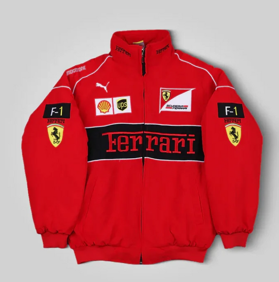 Red Ferrari F1 Racing Jacket