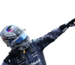 Black & Silver Patterned Racing Suit