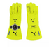 2023 Lewis Hamilton neon yellow Mercedes-AMG Petronas F1 race gloves with Puma and IWC branding