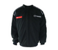Mazda 323 Vintage Racing Jacket black with white reflective piping and embroidered Mazda logos