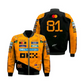 2025 Papaya-Style F1 Vintage Racing Jacket
