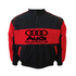 Audi Black & Red Vintage Racing Jacket with Quattro logo on chest and back in bold motorsport design