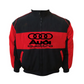 Audi Black & Red Vintage Racing Jacket with Quattro logo on chest and back in bold motorsport design