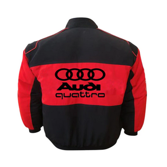 Audi Black & Red Vintage Racing Jacket – Motorsport Heritage