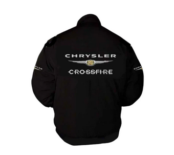 Chrysler Crossfire Black Vintage Racing Jacket Coat