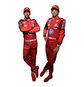 2025 Ferrari F1 Team Race Suit — Hamilton and Leclerc front view