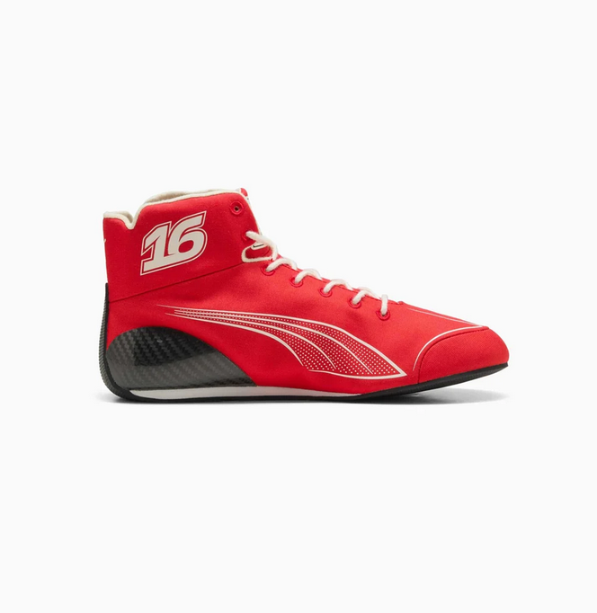 2026 Charles Leclerc Ferrari F1 Racing Shoes - Side View