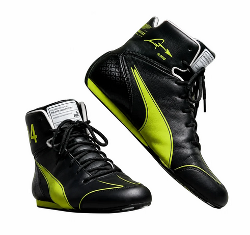 2026 Alonso Aston Martin F1 Racing Shoes - Worn Side 