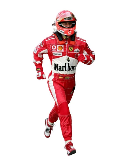 F1 Racing Suit Red Scuderia Style - Front View