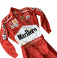 F1 Racing Suit Red Scuderia Style - Sponsor Patches Detail