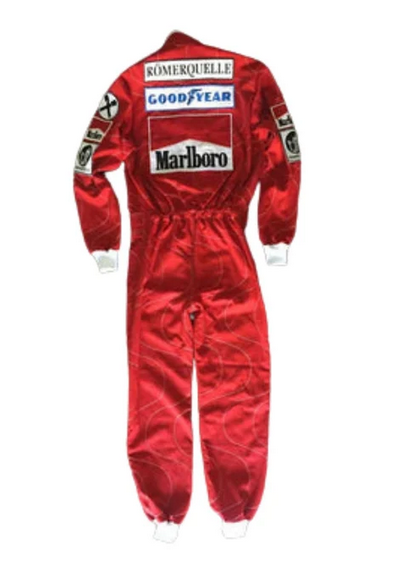 Niki Lauda 1976 Ferrari F1 Racing Suit - Back Worn View