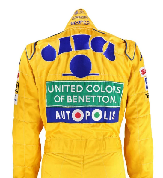 Michael Schumacher 1992 Benetton Ford F1 Racing Suit - Back View